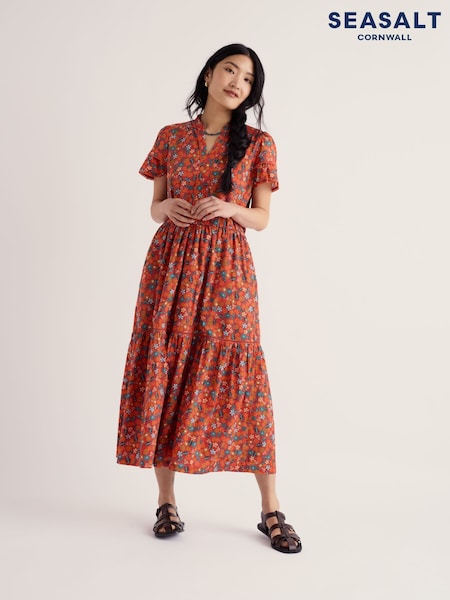 Orange - Seasalt Cornwall Wild Lily Dress