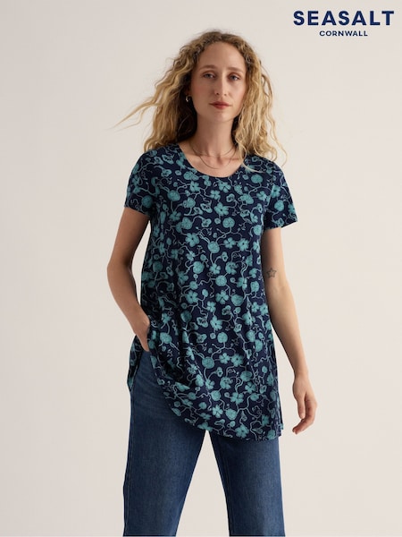 Blue - Seasalt Cornwall Screenprint Tunic