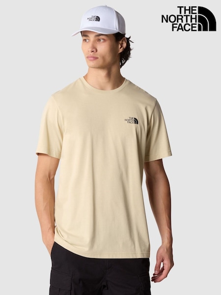 The North Face Brown Mens Simple Dome T-Shirt (466555) | £24