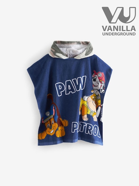 Vanilla Underground Blue Paw Patrol Character Towel 100% Cotton Poncho (468214) | £18