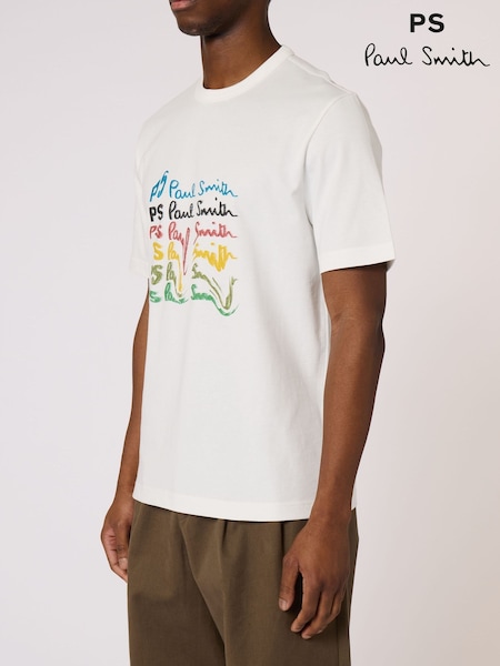 Off White - Regular Paul Smith Regular Fit Graphic T-shirt