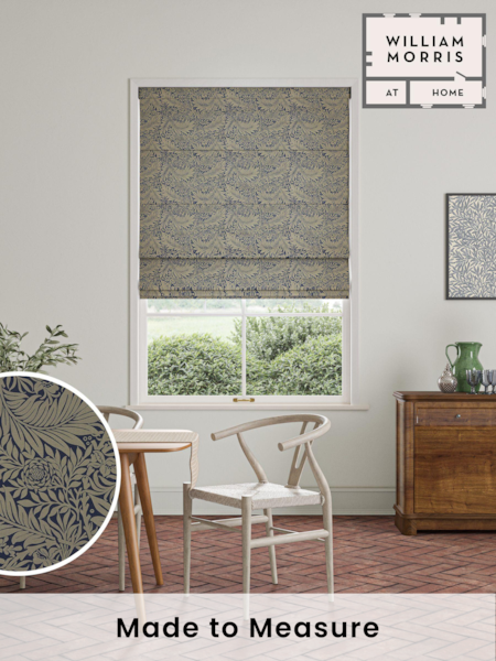 William Morris At Home Blue Larkspur Woven Made To Measure Roman Blinds (469166) | £106