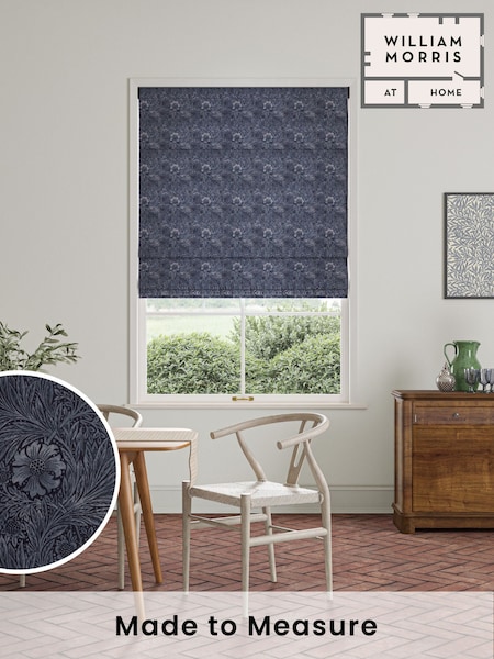 William Morris At Home Blue Marigold Velvet Made To Measure Roman Blinds (469263) | £106