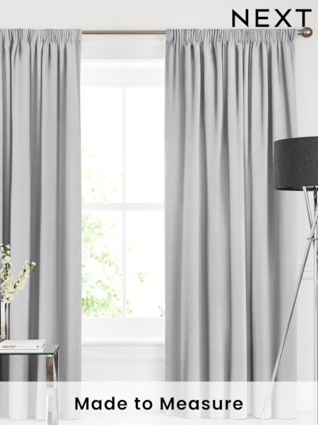 Silver Soho Made To Measure Curtains (469456) | £100