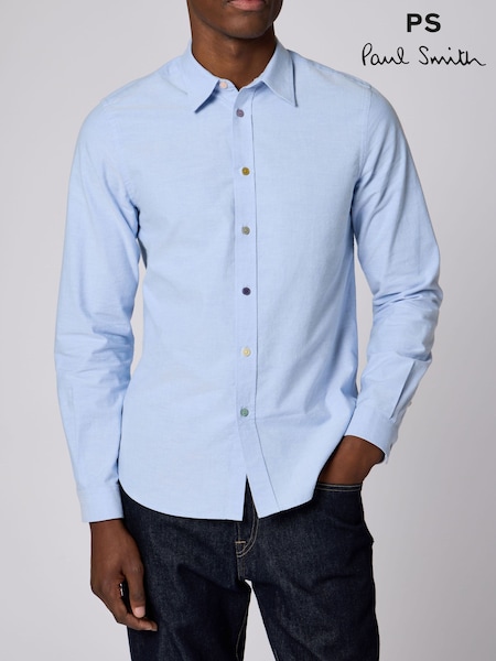 Blue - Regular Ps Paul Smith Cotton Tailored Fit Shirt