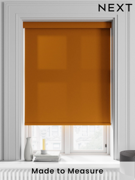 Mustard Yellow Asher Made To Measure Light Filtering Roller Blind (469820) | £20