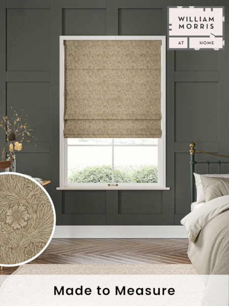 William Morris At Home Natural Marigold Velvet Made to Measure Roman Blinds (469889) | £106