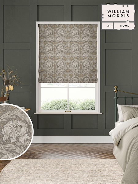 William Morris At Home Grey African Marigold Made to Measure 100% Cotton Roman Blinds (469934) | £99