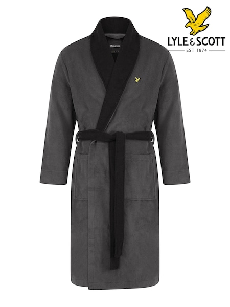 Lyle & Scott Black Adrian Bathrobe (46J880) | £67.50