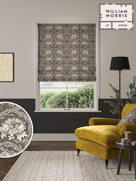 William Morris At Home Grey African Marigold Made to Measure 100% Cotton Roman Blinds (470150) | £99