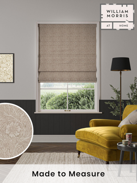 William Morris At Home Natural Marigold Woven Made to Measure Roman Blinds (470811) | £106