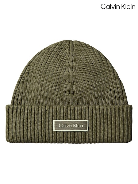Brown - Regular Calvin Klein Cotton Fisherman Beanie