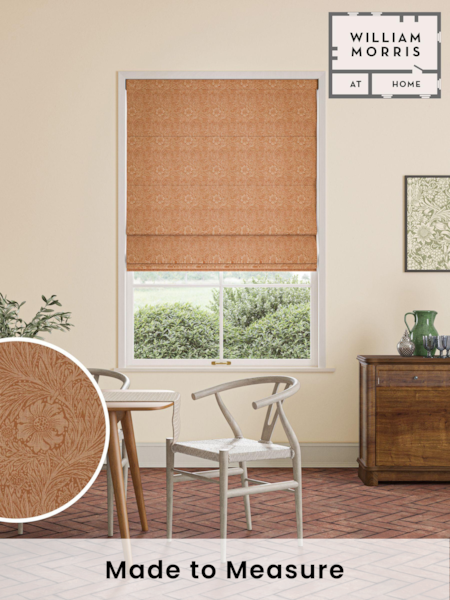 William Morris At Home Orange Marigold Woven Made to Measure Roman Blinds (471288) | £106