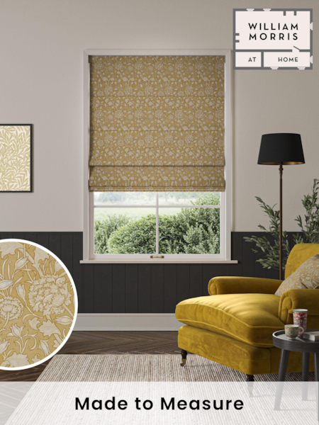 William Morris At Home Yellow Wild Tulip Made to Measure 100% Cotton Roman Blinds (471691) | £99
