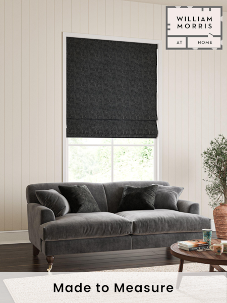 William Morris At Home Grey Marigold Velvet Made to Measure Roman Blinds (471746) | £106
