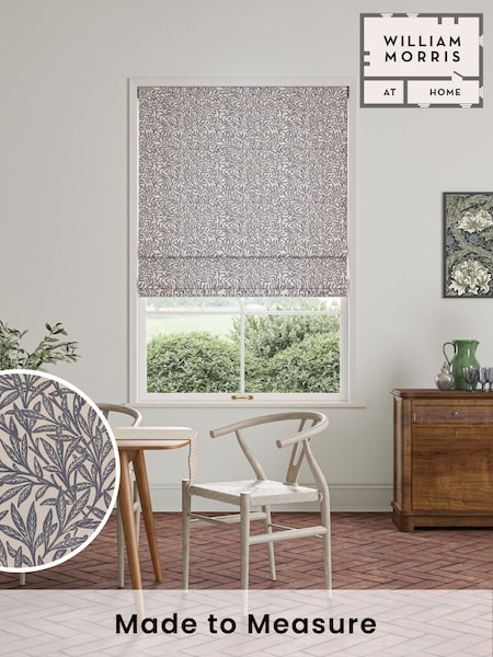 William Morris At Home Blue Willow Made to Measure 100% Cotton Roman Blinds (472270) | £99