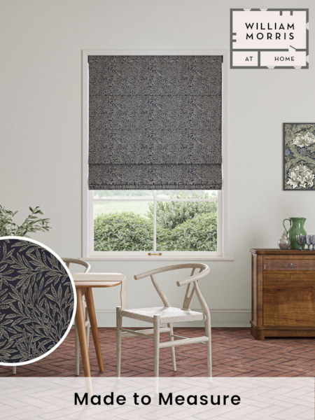William Morris At Home Blue Willow Woven Made to Measure Roman Blinds (472326) | £106