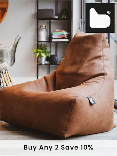 Extreme Lounging Chestnut Brown Mighty B Bag Luxury Bean Bag (472429) | £160