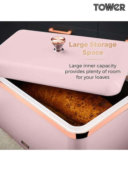 Tower Pink Cavaletto Bread Bin (473210) | £35