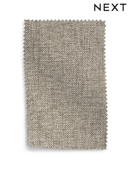 Mid Natural Woven Chenille Easy Clean Upholstery Swatch (474459) | £0
