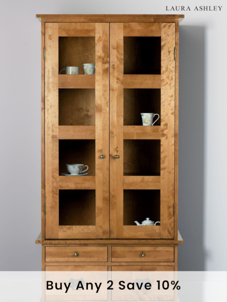 Laura Ashley Honey Gold Garrat 2 Door 4 Drawer Display Unit (475499) | £1,195