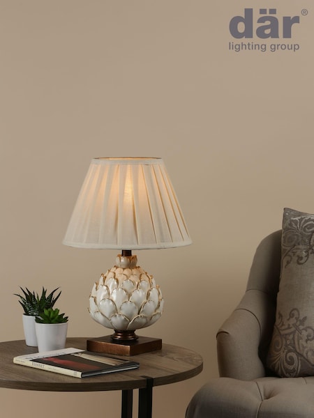 Dar Lighting Cream Layer Table Lamp (475734) | £69