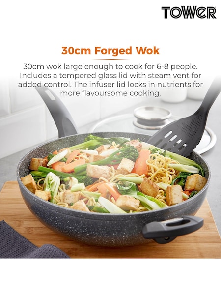 Tower Grey Cerastone Forged Wok (476131) | £35