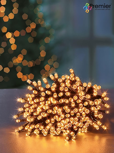Premier Decorations Ltd Warm White 720 Supabrights LED Christmas Lights With Timer 57.5M (476832) | £34