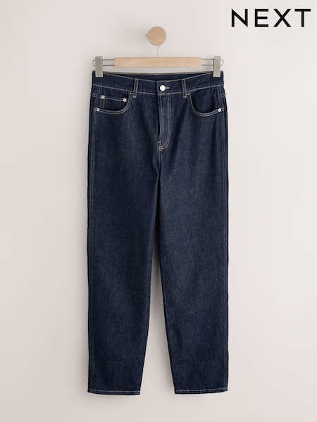 Indigo Rinse Blue - Stovepipe Straight Leg Jeans