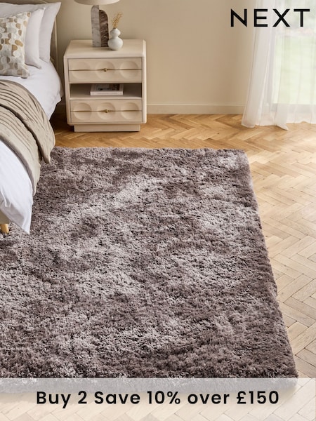 Dark Natural Sumptuously Soft Rug (479456) | £70 - £290