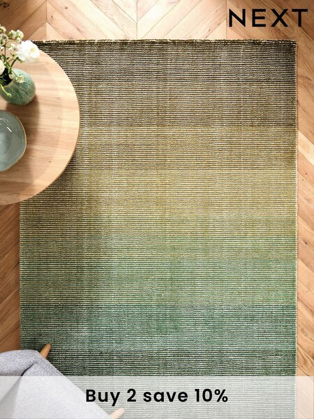 Green Ezra Striped Rug (480673) | £80 - £230
