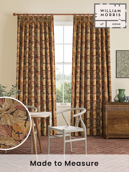 William Morris At Home Natural Acanthus Made to Measure Curtains (481325) | £109