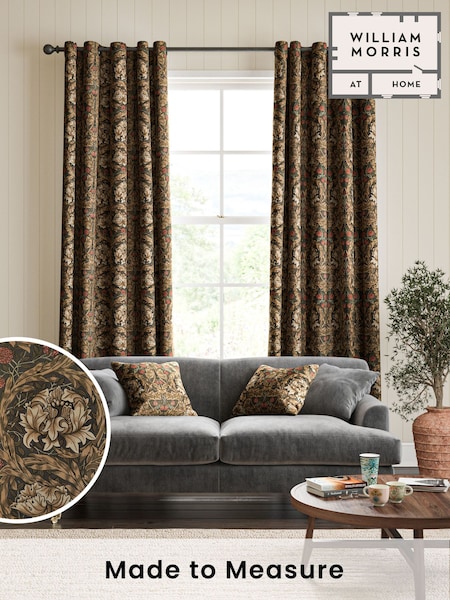 William Morris At Home Natural African Marigold Velvet Made to Measure Curtains (482369) | £119