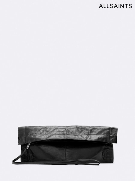 Black - Allsaints Lutece Fold Clutch