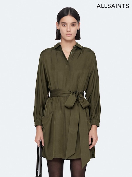 Olive Green - Allsaints Noora Dress