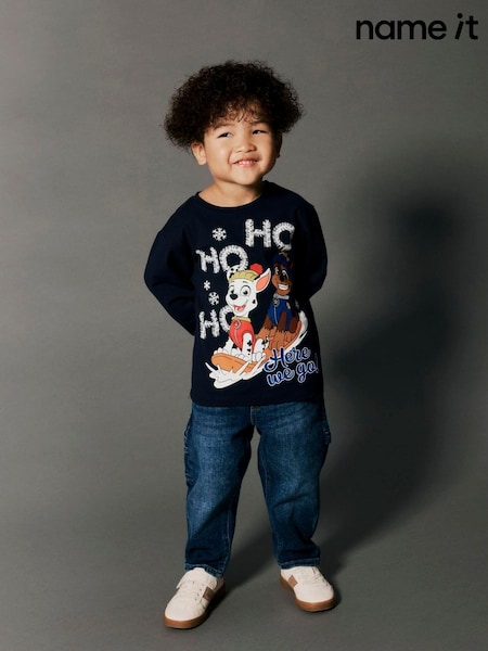 Blue - Name It Paw Patrol Christmas Long Sleeve Top
