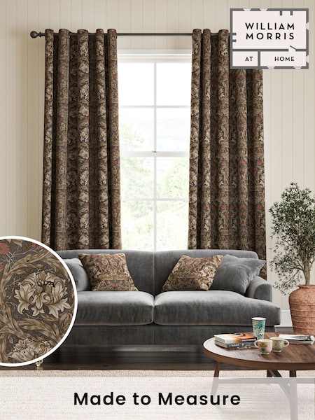 William Morris At Home Natural African Marigold Made to Measure 100% Cotton Curtains (483510) | £109
