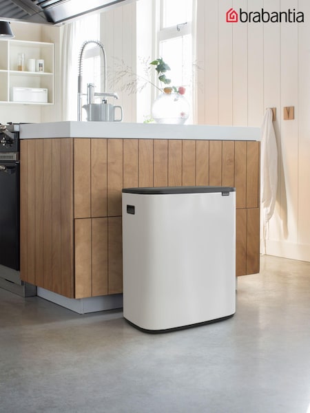 Brabantia White Bo Touch 60L Bin (484291) | £165