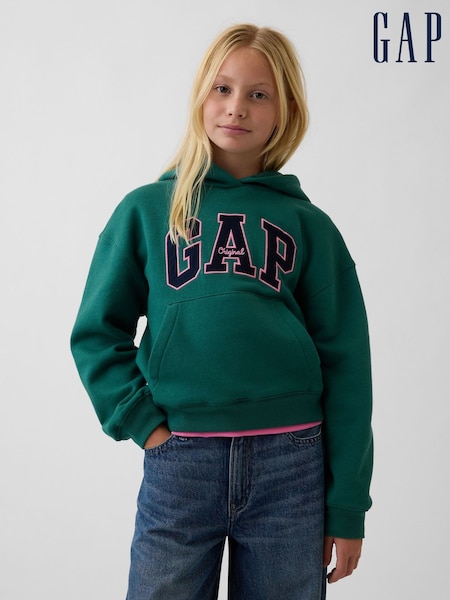Green & Pink - Gap Vintage Soft Relaxed Hoodie (4-13yrs)