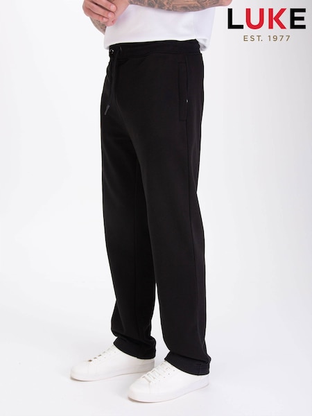 Black - Regular Luke 1977 Porto Uncuffed Joggers