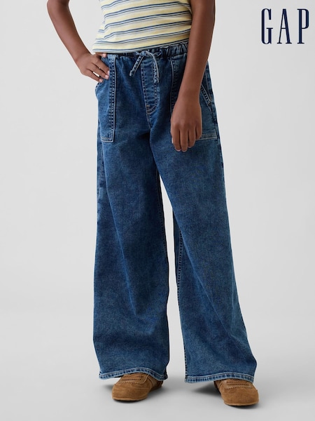 Medium Wash - Gap Low Rise Easy Baggy Jeans (5-13yrs)