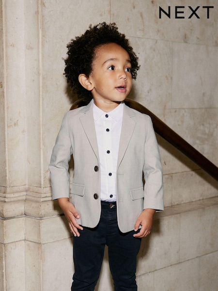 Neutral Blazer With Linen (3mths-9yrs) (486341) | £29 - £33