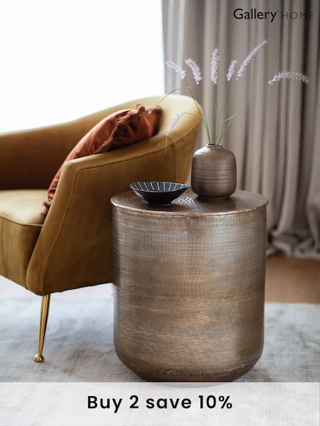 Gallery Home Gold Gold Side Table (486440) | £145