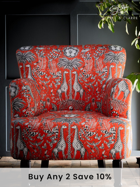 Emma Shipley Red Kruger Flame Dalston Chair (486643) | £750