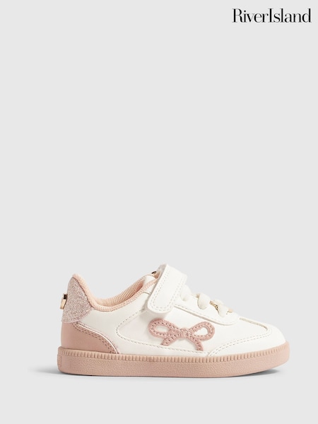 White - River Island Bow Trainers