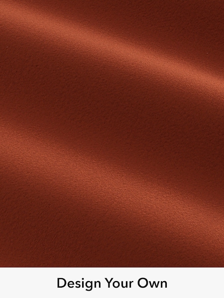 Plush Velvet Easy Clean/Ginger Orange Fabric By Metre (487320) | £100
