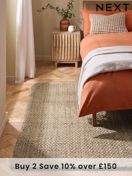 Natural Woven Jute Rug (487772) | £60 - £360