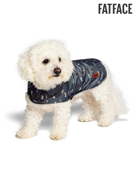 FatFace Grey Marching Dogs XSmall Raincoat (488175) | £32 - £48
