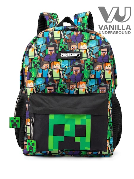 Vanilla Underground Green Minecraft Minecraft Boys Creeper And Zombie All-Over Print Backpack (488773) | £24