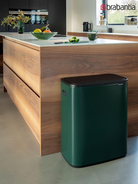 Brabantia Pine Green Bo Touch 60L Bin (489194) | £195